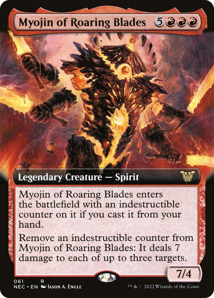 Image for Myojin of Roaring Blades (Extended Art) (61) (Commander: Kamigawa: Neon Dynasty) - Magic: The Gathering