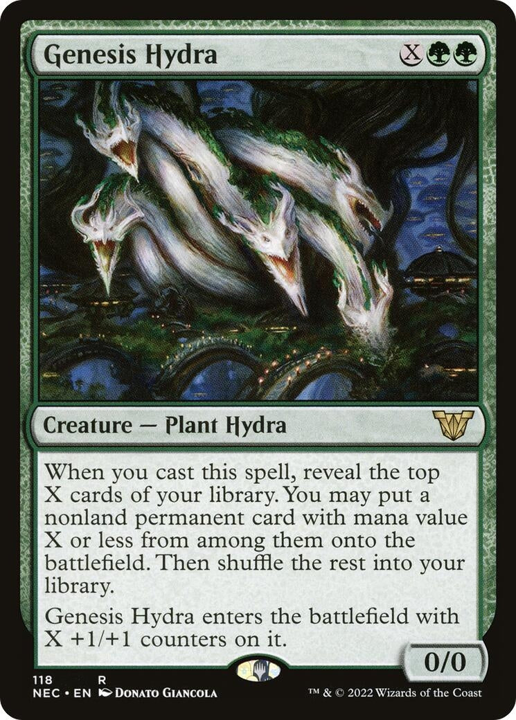Image for Genesis Hydra (118) (Commander: Kamigawa: Neon Dynasty) - Magic: The Gathering