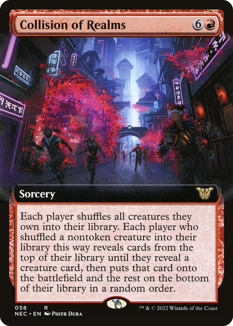 Image for Collision of Realms (Extended Art) (58) (Commander: Kamigawa: Neon Dynasty) - Magic: The Gathering