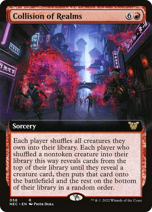 Image for Collision of Realms (Extended Art) (58) (Commander: Kamigawa: Neon Dynasty) - Magic: The Gathering