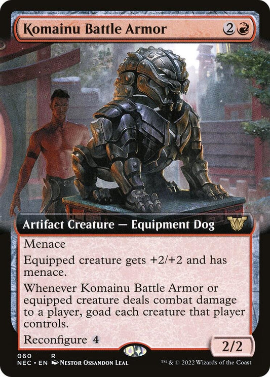 Image for Komainu Battle Armor (Extended Art) (60) (Commander: Kamigawa: Neon Dynasty) - Magic: The Gathering