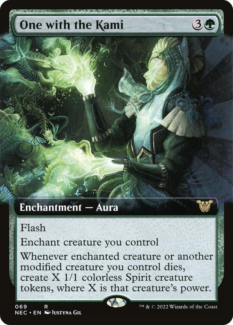 Image for One with the Kami (Extended Art) (69) (Commander: Kamigawa: Neon Dynasty) - Magic: The Gathering