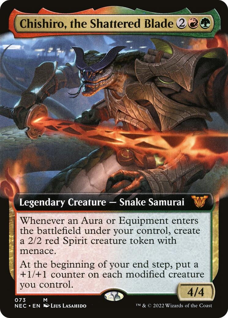 Image for Chishiro, the Shattered Blade (Extended Art) (73) (Commander: Kamigawa: Neon Dynasty) - Magic: The Gathering