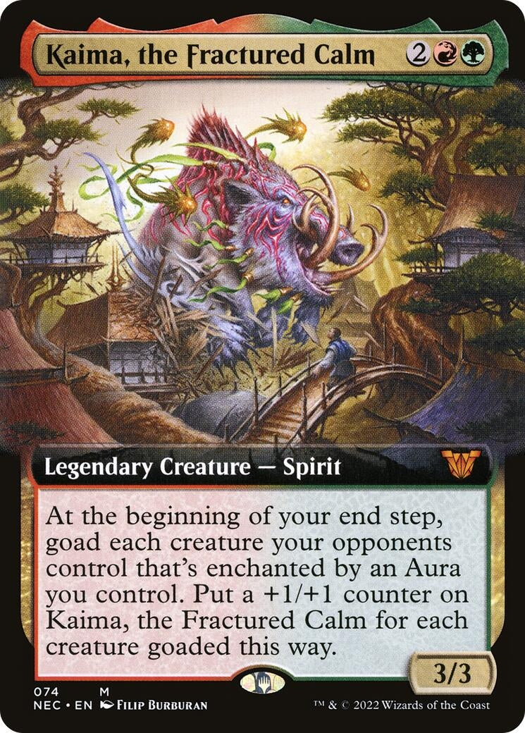 Image for Kaima, the Fractured Calm (Extended Art) (74) (Commander: Kamigawa: Neon Dynasty) - Magic: The Gathering