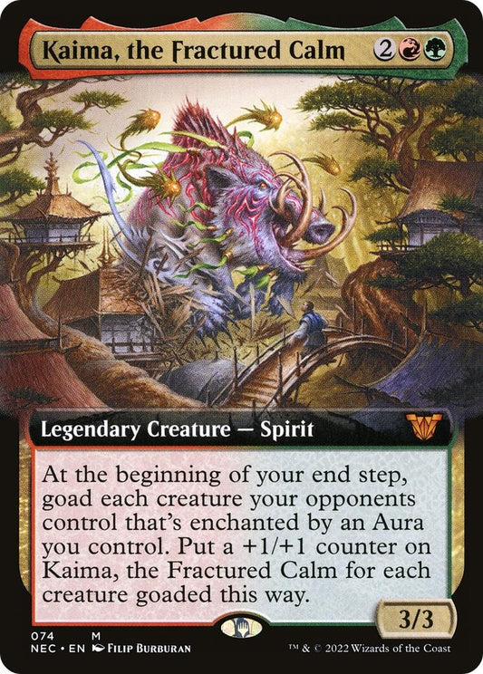Image for Kaima, the Fractured Calm (Extended Art) (74) (Commander: Kamigawa: Neon Dynasty) - Magic: The Gathering