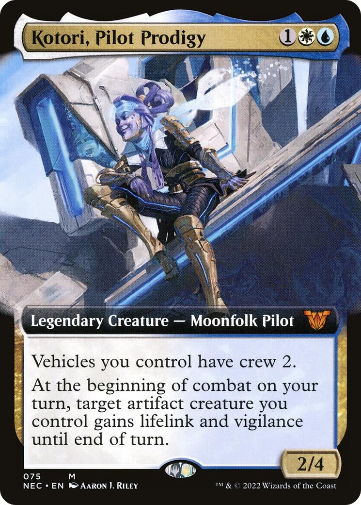 Image for Kotori, Pilot Prodigy (Extended Art) (75) (Commander: Kamigawa: Neon Dynasty) - Magic: The Gathering