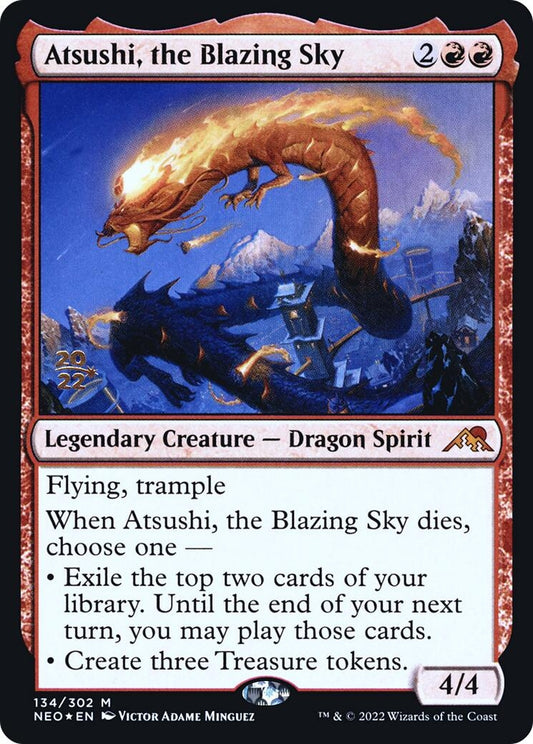 Image for Atsushi, the Blazing Sky (134) (Prerelease Cards) - Magic: The Gathering