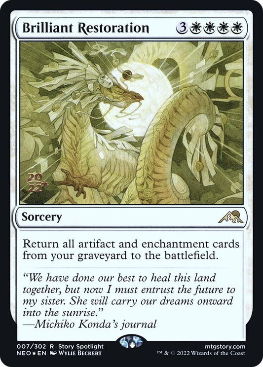 Image for Brilliant Restoration (7) (Prerelease Cards) - Magic: The Gathering