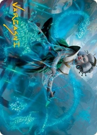 Image for Bearer of Memory Art Card (Gold-Stamped Signature) (1) (Art Series: Kamigawa: Neon Dynasty) - Magic: The Gathering
