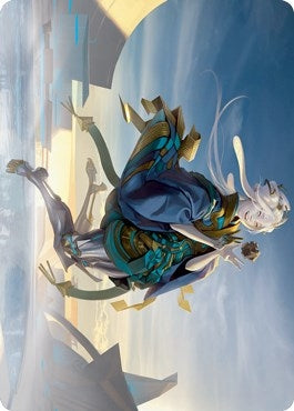 Image for Moonfolk Puzzlemaker Art Card (6) (Art Series: Kamigawa: Neon Dynasty) - Magic: The Gathering