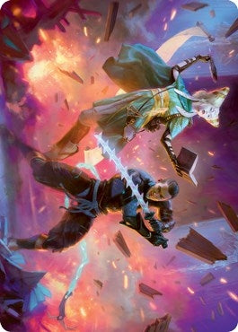 Image for Explosive Entry Art Card (13) (Art Series: Kamigawa: Neon Dynasty) - Magic: The Gathering