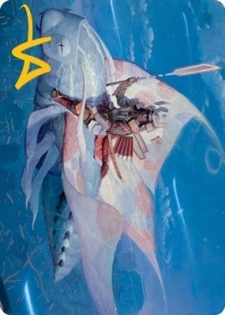 Image for Sky-Blessed Samurai Art Card (Gold-Stamped Signature) (19) (Art Series: Kamigawa: Neon Dynasty) - Magic: The Gathering