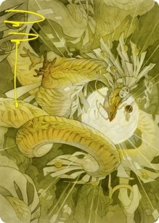 Image for Brilliant Restoration Art Card (Gold-Stamped Signature) (22) (Art Series: Kamigawa: Neon Dynasty) - Magic: The Gathering