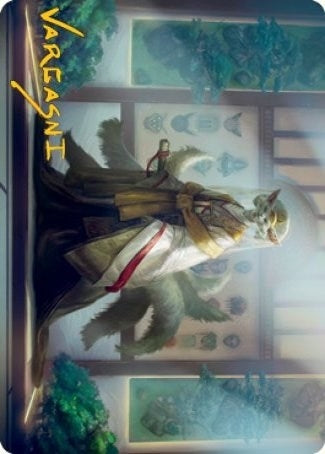 Image for Light-Paws, Emperor's Voice Art Card (Gold-Stamped Signature) (23) (Art Series: Kamigawa: Neon Dynasty) - Magic: The Gathering
