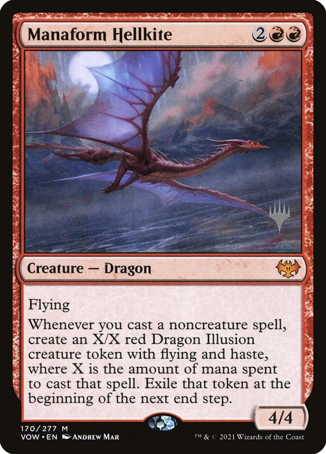 Image for Manaform Hellkite (Promo Pack: Kamigawa: Neon Dynasty) - Magic: The Gathering