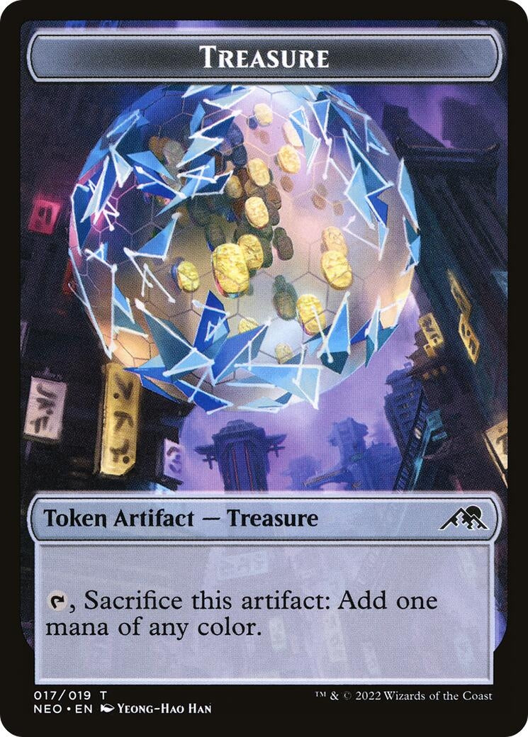 Image for Treasure Token (17) (Kamigawa: Neon Dynasty) - Magic: The Gathering