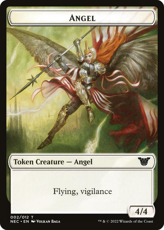 Image for Angel // Elephant Double-Sided Token (2 // 8) (Commander: Kamigawa: Neon Dynasty) - Magic: The Gathering