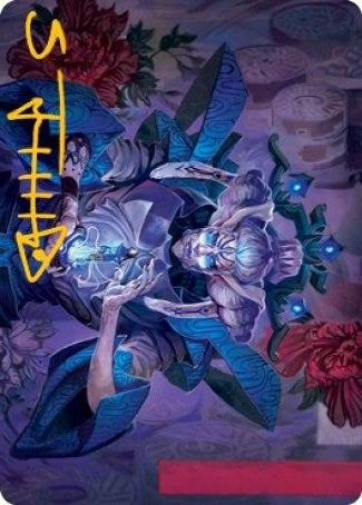 Image for Tameshi, Reality Architect Art Card (36/81) (Gold-Stamped Signature) (36) (Art Series: Kamigawa: Neon Dynasty) - Magic: The Gathering