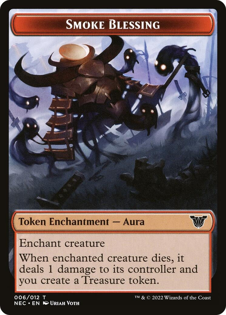 Image for Smoke Blessing // Goblin Double-sided Token (6 // 5) (Commander: Kamigawa: Neon Dynasty) - Magic: The Gathering