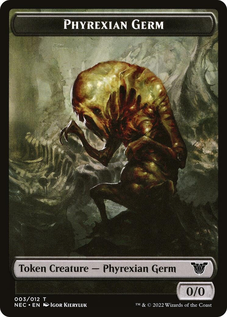 Image for Phyrexian Germ // Spirit (002) Double-Sided Token (3 // 2) (Commander: Kamigawa: Neon Dynasty) - Magic: The Gathering