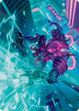 Image for Surgehacker Mech Art Card (45) (Art Series: Kamigawa: Neon Dynasty) - Magic: The Gathering
