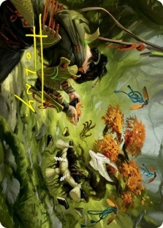 Image for Commune with Spirits Art Card (Gold-Stamped Signature) (40) (Art Series: Kamigawa: Neon Dynasty) - Magic: The Gathering