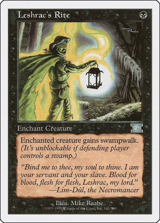 Image for Leshrac's Rite (141) (Classic Sixth Edition) - Magic: The Gathering