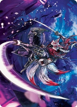 Image for Blade-Blizzard Kitsune Art Card (47) (Art Series: Kamigawa: Neon Dynasty) - Magic: The Gathering