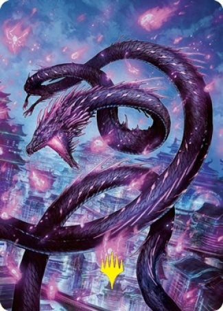 Image for Junji, the Midnight Sky Art Card (58/81) (Gold-Stamped Signature) (58) (Art Series: Kamigawa: Neon Dynasty) - Magic: The Gathering