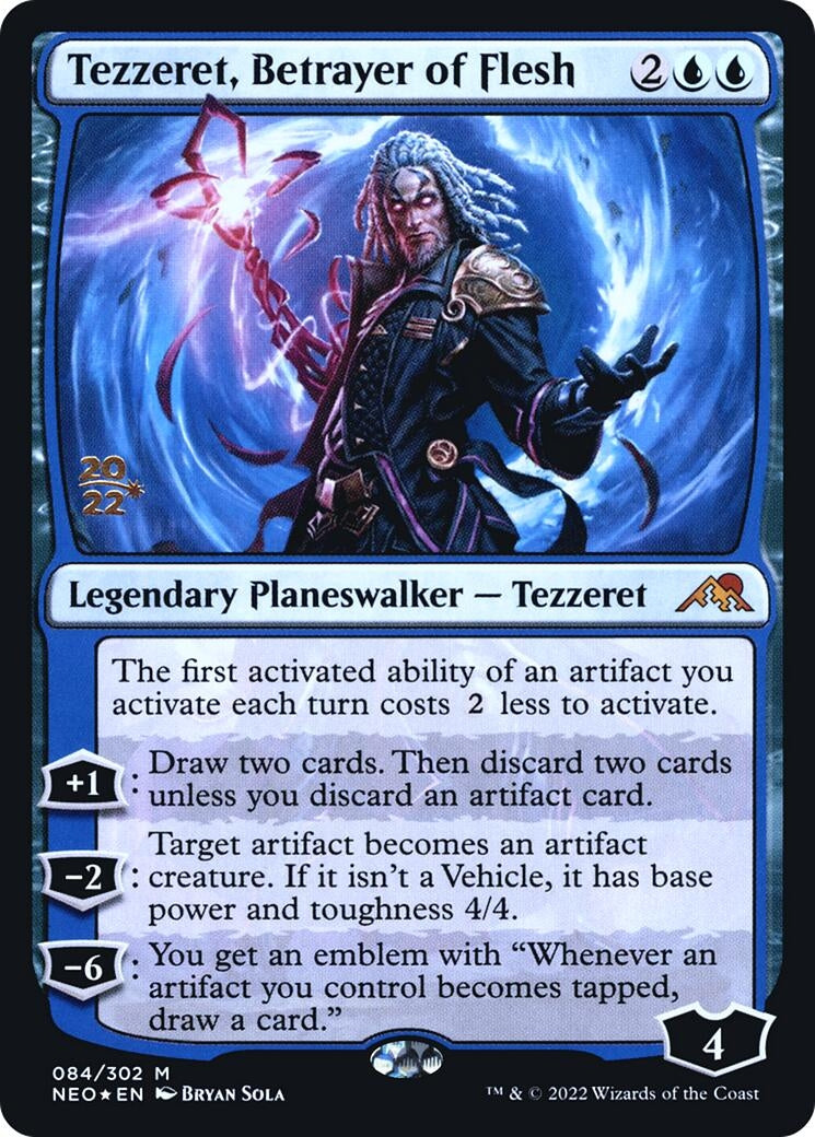Image for Tezzeret, Betrayer of Flesh (84) (Prerelease Cards) - Magic: The Gathering
