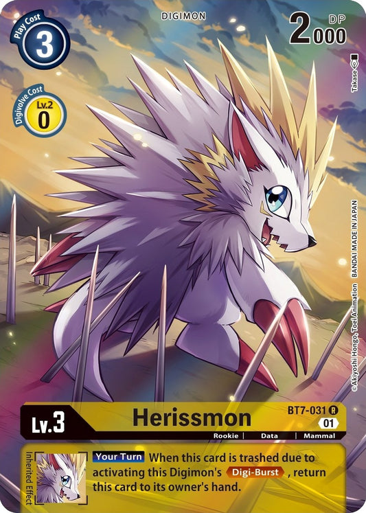 Image for Herissmon (Alternate Art) (BT7-031 R) (Next Adventure) - Digimon Card Game