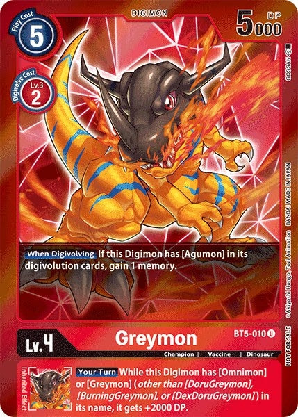 Image for Greymon (Event Pack 2) (BT5-010 U) (Battle of Omni) - Digimon Card Game