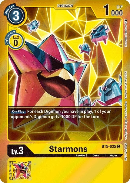 Image for Starmons (Event Pack 2) (BT5-035 C) (Battle of Omni) - Digimon Card Game