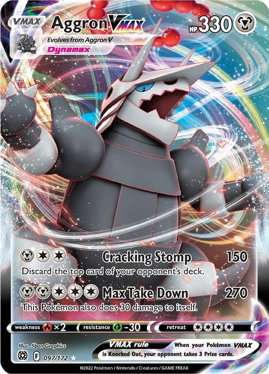 Image for Aggron VMAX (097/172) (SWSH09: Brilliant Stars) - Pokemon