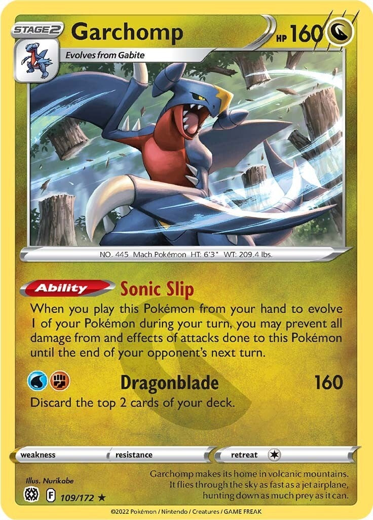 Image for Garchomp (109/172) (SWSH09: Brilliant Stars) - Pokemon