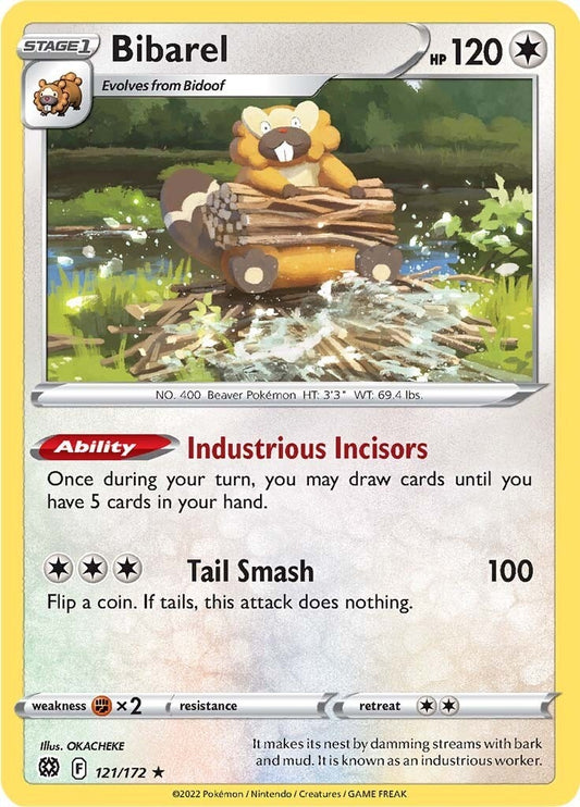 Image for Bibarel (121/172) (SWSH09: Brilliant Stars) - Pokemon