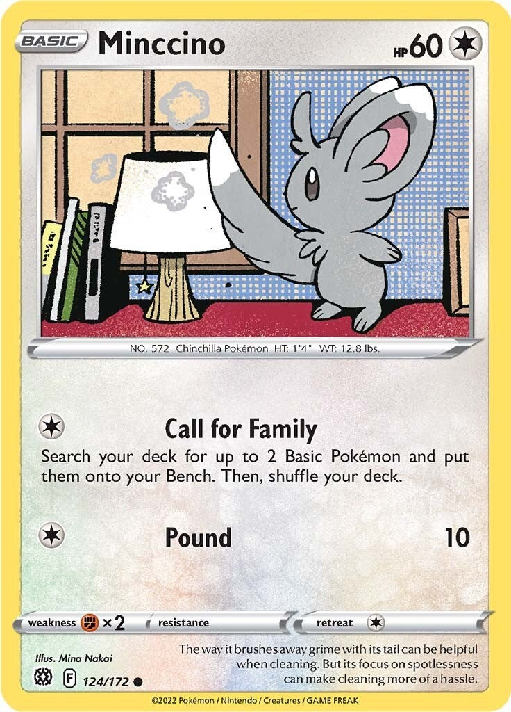 Image for Minccino (124/172) (SWSH09: Brilliant Stars) - Pokemon