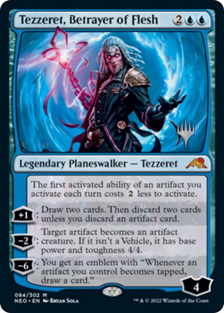 Image for Tezzeret, Betrayer of Flesh (84) (Promo Pack: Kamigawa: Neon Dynasty) - Magic: The Gathering