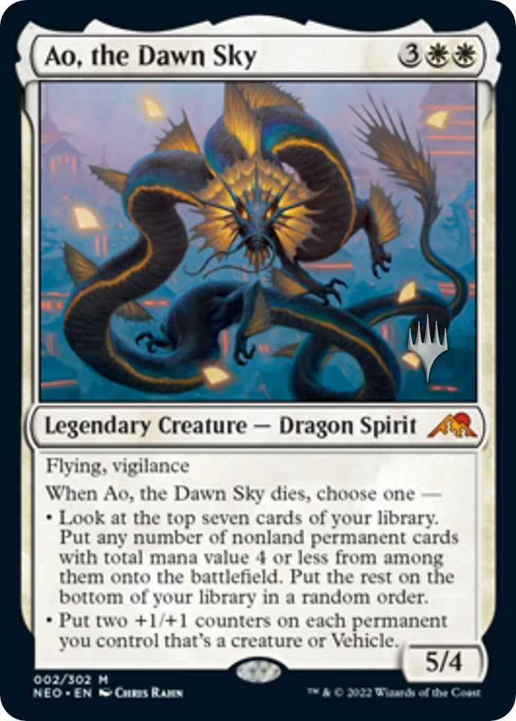 Image for Ao, the Dawn Sky (2) (Promo Pack: Kamigawa: Neon Dynasty) - Magic: The Gathering