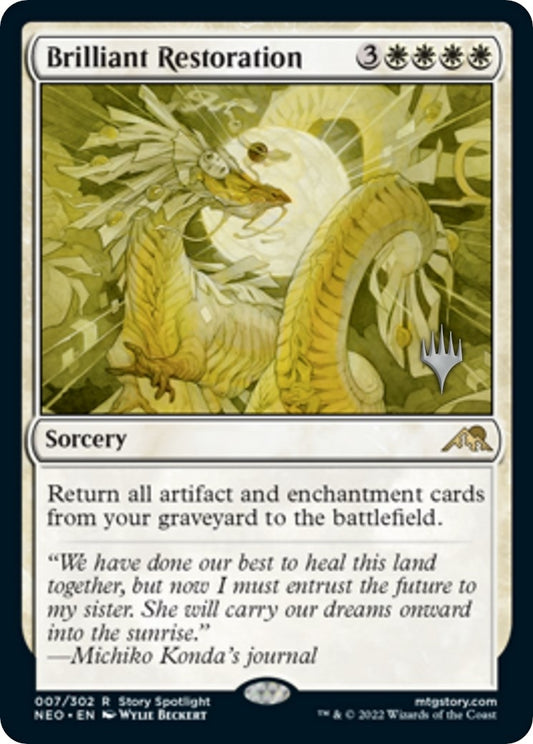 Image for Brilliant Restoration (7) (Promo Pack: Kamigawa: Neon Dynasty) - Magic: The Gathering