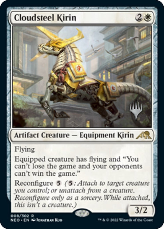 Image for Cloudsteel Kirin (8) (Promo Pack: Kamigawa: Neon Dynasty) - Magic: The Gathering