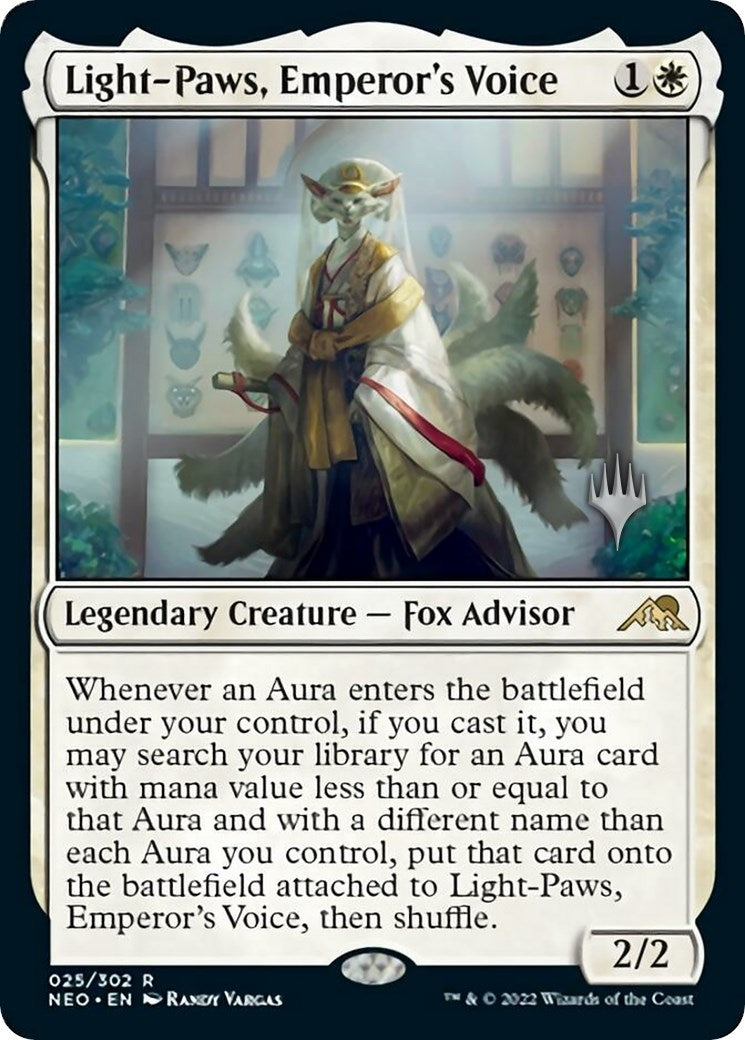 Image for Light-Paws, Emperor's Voice (25) (Promo Pack: Kamigawa: Neon Dynasty) - Magic: The Gathering