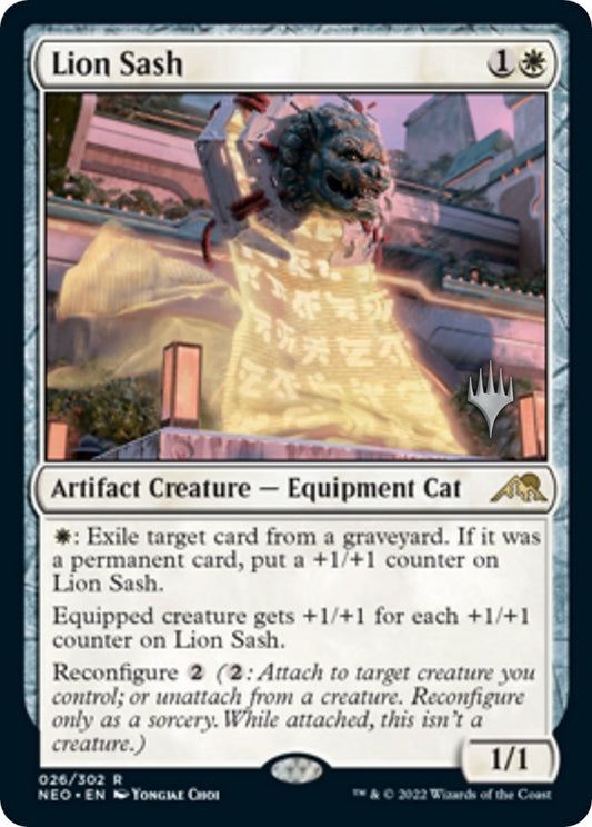 Image for Lion Sash (26) (Promo Pack: Kamigawa: Neon Dynasty) - Magic: The Gathering