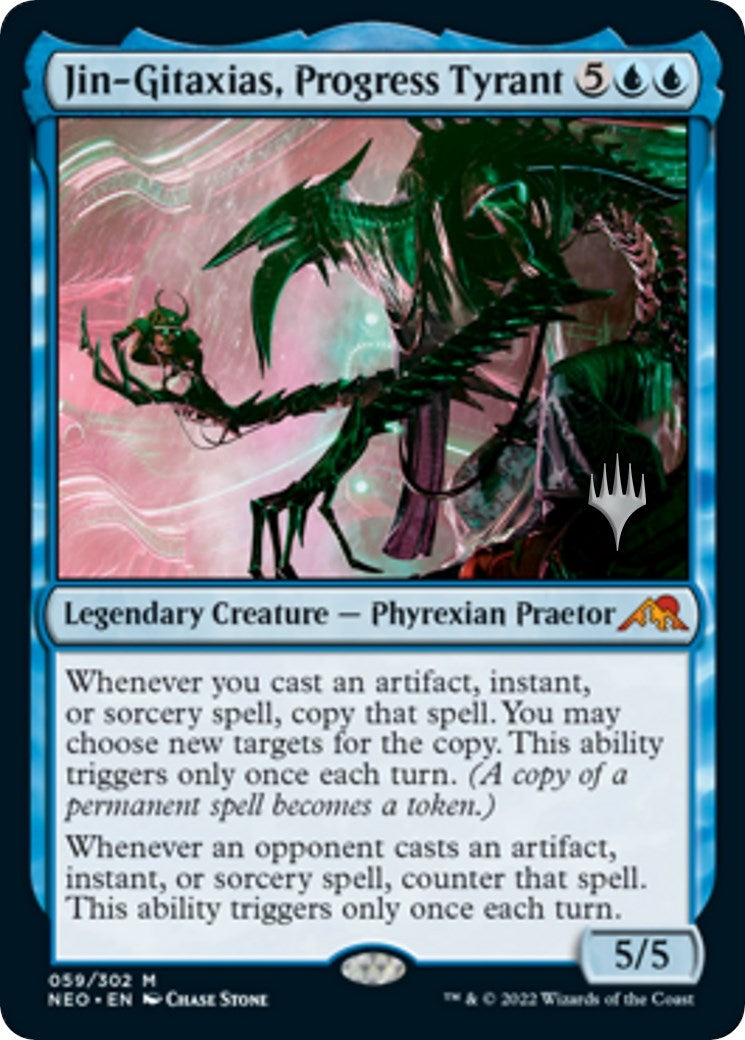 Image for Jin-Gitaxias, Progress Tyrant (59) (Promo Pack: Kamigawa: Neon Dynasty) - Magic: The Gathering