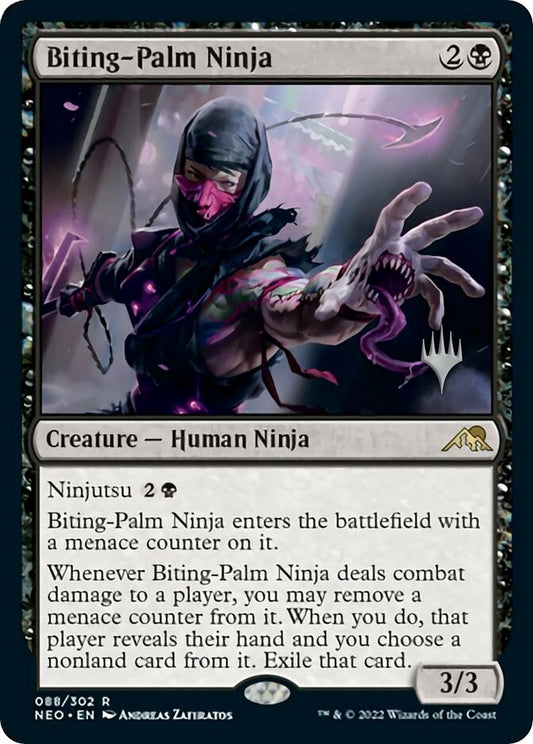 Image for Biting-Palm Ninja (88) (Promo Pack: Kamigawa: Neon Dynasty) - Magic: The Gathering
