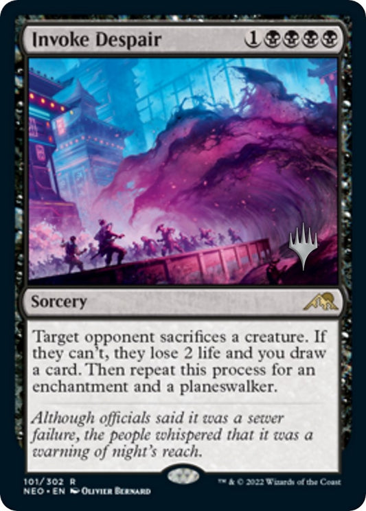 Image for Invoke Despair (101) (Promo Pack: Kamigawa: Neon Dynasty) - Magic: The Gathering