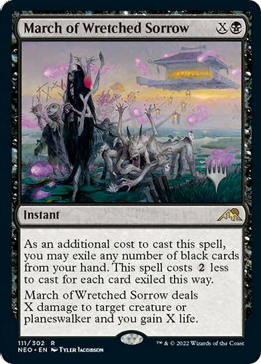 Image for March of Wretched Sorrow (111) (Promo Pack: Kamigawa: Neon Dynasty) - Magic: The Gathering