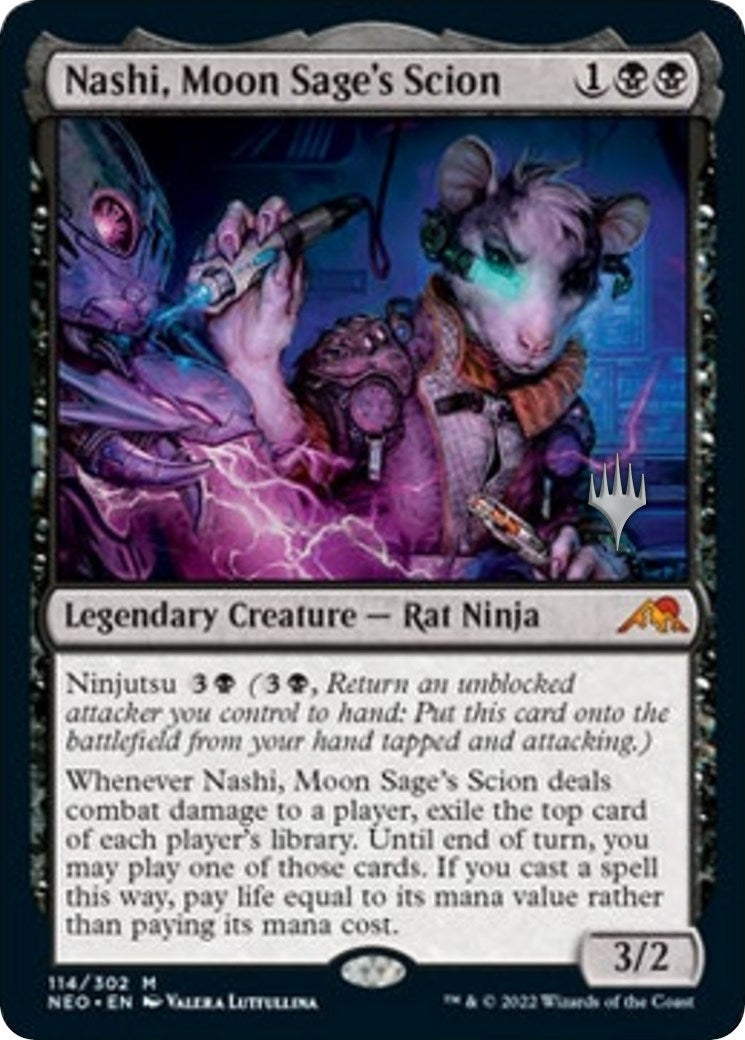 Image for Nashi, Moon Sage's Scion (114) (Promo Pack: Kamigawa: Neon Dynasty) - Magic: The Gathering