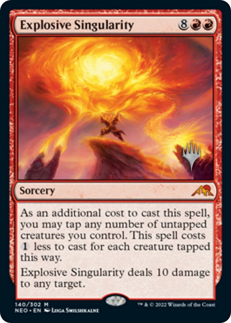 Image for Explosive Singularity (140) (Promo Pack: Kamigawa: Neon Dynasty) - Magic: The Gathering