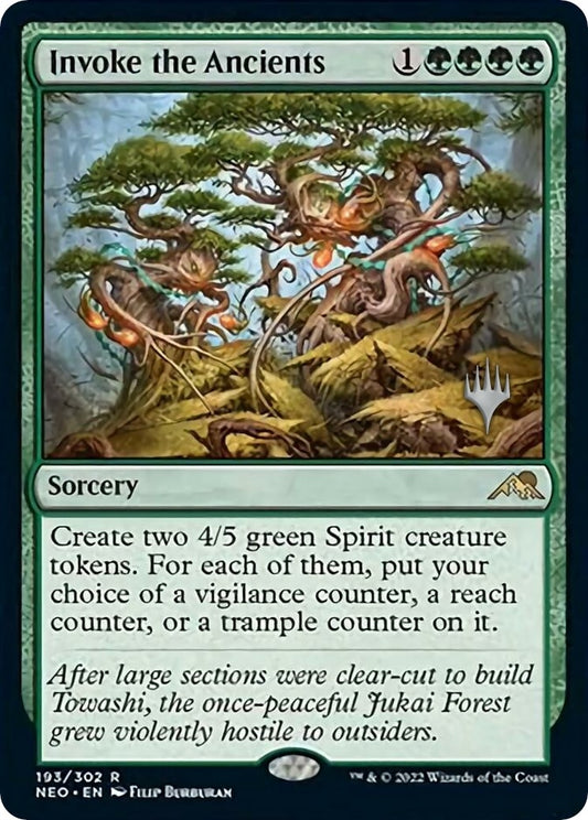 Image for Invoke the Ancients (193) (Promo Pack: Kamigawa: Neon Dynasty) - Magic: The Gathering